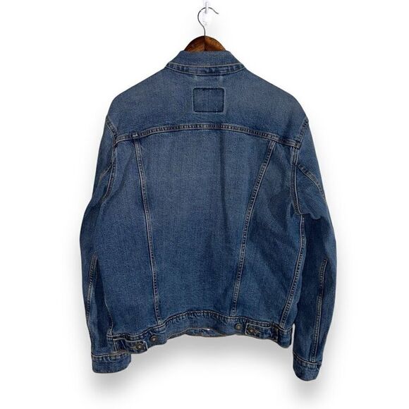Levi’s Gold Mid Wash Denim Jean Jacket Size M - Picture 11 of 13
